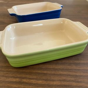 Lot of (2) Le Creuset Small Baking Dishes 09-42 / 09-31